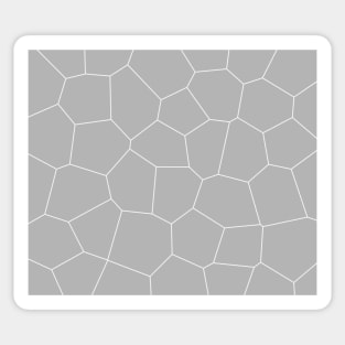 Geometric abstract - gray and white. Sticker